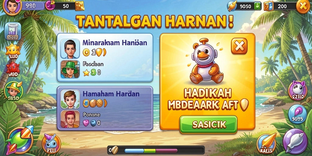 Screenshot dari event baru yang sedang berlangsung.